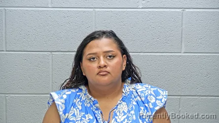 Mugshot of Genesis Samantha Reyes Morales booked in Steuben County, Indiana on October 25, 2026
