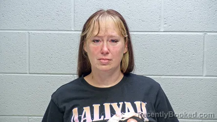 Mugshot of Angela Nicole Savage booked in Steuben County, Indiana on October 25, 2026