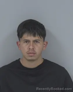Mugshot of Freddy William Orozco Benavente booked in Johnston County, North Carolina on August 22, 2026