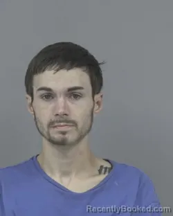 Mugshot of Hunter Ryan Carter booked in Johnston County, North Carolina on August 21, 2026