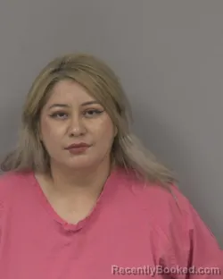 Mugshot of GABRIELA ESPINOZA booked in Johnston County, North Carolina on May 17, 2026