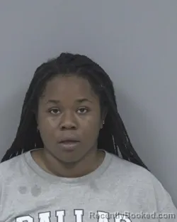 Mugshot of Layla Nikole Giles booked in Johnston County, North Carolina on August 11, 2026