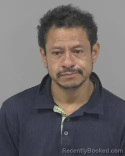 Mugshot of Aaron Alatorre Moguel booked in Johnston County, North Carolina on August 16, 2026