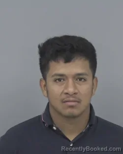 Mugshot of Maximiliano Mendoza-Merino booked in Johnston County, North Carolina on August 29, 2026