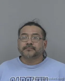 Mugshot of Juan Carlos Rico-Cabrera booked in Johnston County, North Carolina on October 7, 2026