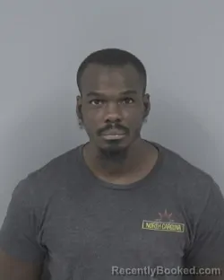 Mugshot of Thomas Obrian Quashawn Ray booked in Johnston County, North Carolina on September 30, 2026