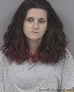 Mugshot of AMBER NICOLE STRICKLAND booked in Johnston County, North Carolina on March 9, 2026