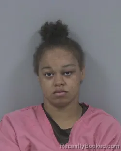 Mugshot of Donesia Shanta Sanders booked in Johnston County, North Carolina on October 5, 2026