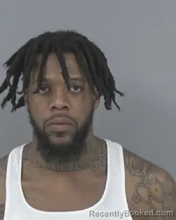 Mugshot of NAQUAN LANZRO SANDERS booked in Johnston County, North Carolina on April 2, 2026