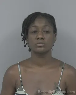 Mugshot of Shenna Lavette Saunders booked in Johnston County, North Carolina on August 21, 2026