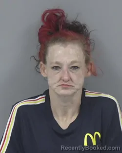Mugshot of Christine Michelle Woodall booked in Johnston County, North Carolina on September 26, 2026