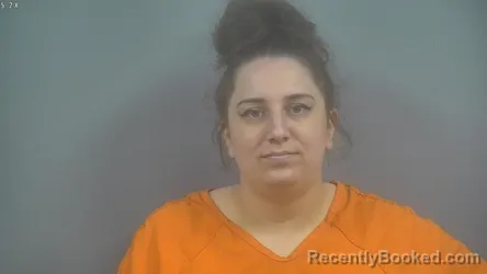 Mugshot of Aubrie Lynn Rhoderick booked in Sullivan County, Indiana on August 9, 2026