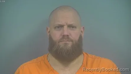 Mugshot of Justin Andrew Falconbury booked in Sullivan County, Indiana on August 17, 2026