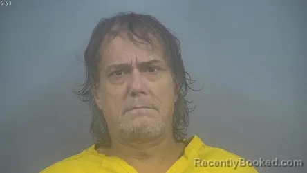 Mugshot of Robert Alan Barker booked in Sullivan County, Indiana on October 5, 2026