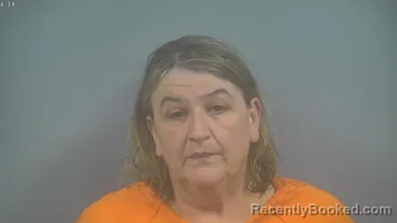 Mugshot of REBECCA JEAN HORTON booked in Sullivan County, Indiana on April 9, 2026