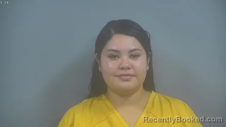 Mugshot of Valeria Na Hernandez booked in Sullivan County, Indiana on September 4, 2026