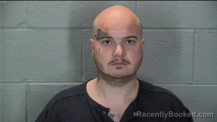 Mugshot of James William Ratliff booked in Tippecanoe County, Indiana on October 20, 2026