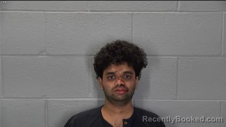 Mugshot of Udit Ekansh booked in Tippecanoe County, Indiana on March 21, 2026