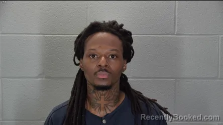 Mugshot of Oliver Pierre Johnson booked in Tippecanoe County, Indiana on March 21, 2026