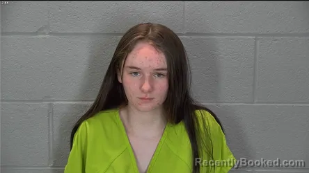 Mugshot of Katelynn Elisha O'Harra booked in Tippecanoe County, Indiana on March 23, 2026