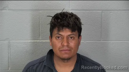 Mugshot of Marcos Antonio Vasquez Meza booked in Tippecanoe County, Indiana on March 30, 2026