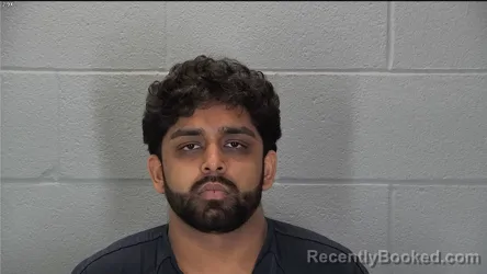 Mugshot of Risshabh Bhardwaj booked in Tippecanoe County, Indiana on April 26, 2026