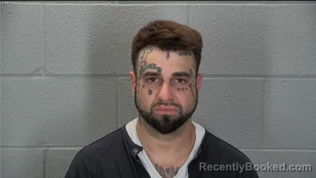 Mugshot of Caleb D Brenneman booked in Tippecanoe County, Indiana on May 22, 2026