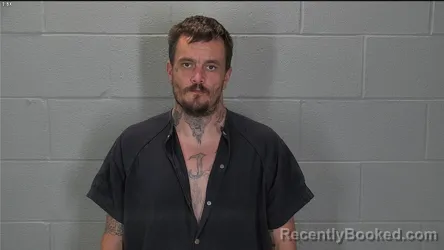 Mugshot of Andrew David Jarboe Rowe booked in Tippecanoe County, Indiana on June 16, 2026