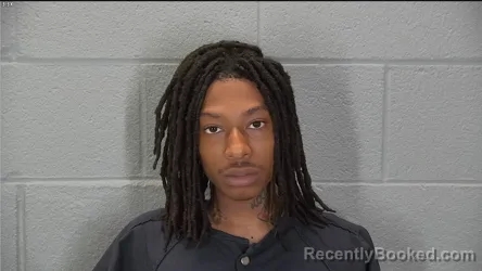 Mugshot of Jordan De'Sean Carter booked in Tippecanoe County, Indiana on June 23, 2026