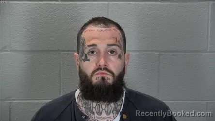 Mugshot of Justin Kai Rhode booked in Tippecanoe County, Indiana on July 2, 2026