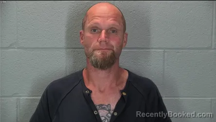 Mugshot of Brannon Sean Sinks booked in Tippecanoe County, Indiana on August 7, 2026