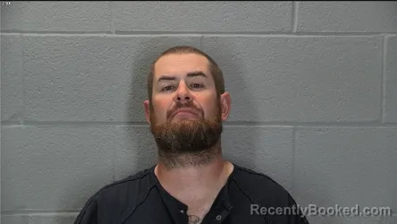 Mugshot of Joseph Aaron Burnett booked in Tippecanoe County, Indiana on August 8, 2026