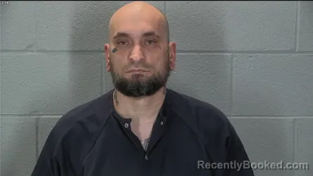 Mugshot of Paul Arion Matthew Bishop booked in Tippecanoe County, Indiana on August 13, 2026