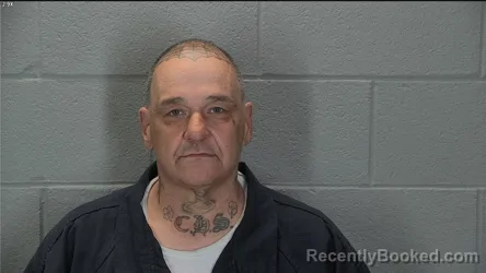 Mugshot of George William Bradford Bishop booked in Tippecanoe County, Indiana on August 14, 2026