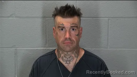 Mugshot of Eric Collie Henderson booked in Tippecanoe County, Indiana on August 14, 2026
