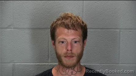 Mugshot of Zachary P Collins booked in Tippecanoe County, Indiana on August 15, 2026