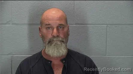 Mugshot of Mark Eugene Moore booked in Tippecanoe County, Indiana on August 16, 2026