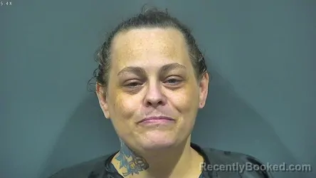 Mugshot of COURTNEY JANE LOWERY booked in Tipton County, Indiana on July 22, 2026