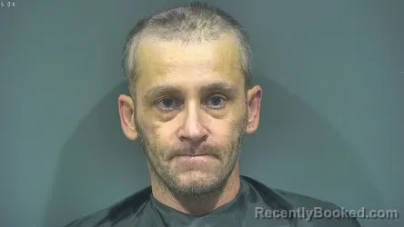 Mugshot of Derek Ray Hill booked in Tipton County, Indiana on October 5, 2026