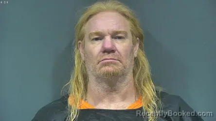 Mugshot of Joseph Lee Harris booked in Tipton County, Indiana on August 13, 2026
