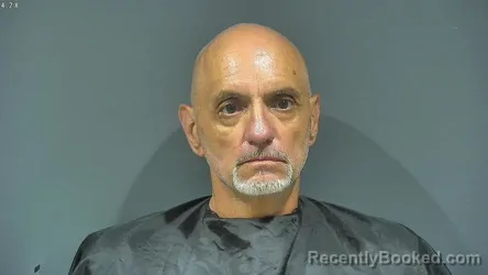 Mugshot of KENNY JACK EVANS booked in Tipton County, Indiana on July 14, 2026