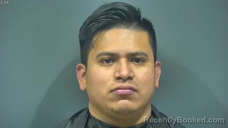 Mugshot of Rosendo Nmi Gomez Sanchez booked in Tipton County, Indiana on October 25, 2026