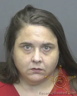 Mugshot of ANGELA JO MORROW booked in Vanderburgh County, Indiana on June 19, 2026