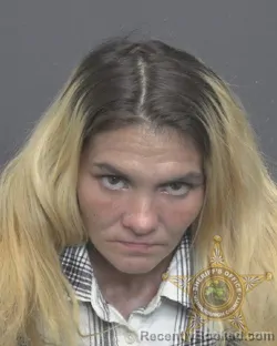 Mugshot of SHARAH JAYLENE BARENFANGER booked in Vanderburgh County, Indiana on April 23, 2026