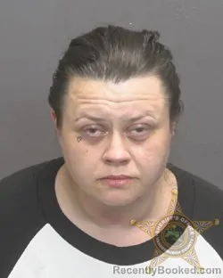 Mugshot of CRISTY DAWN EVANS booked in Vanderburgh County, Indiana on May 6, 2026
