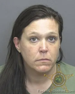 Mugshot of AMANDA LYNN EVRARD booked in Vanderburgh County, Indiana on July 15, 2026