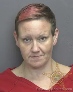 Mugshot of Brittany Lyn Montgomery booked in Vanderburgh County, Indiana on July 17, 2026
