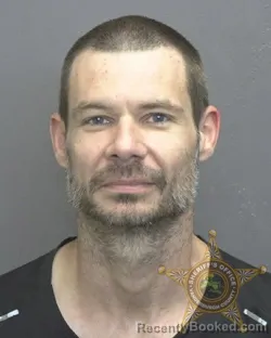 Mugshot of Jeremy Wilburn Ford booked in Vanderburgh County, Indiana on July 17, 2026