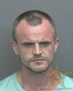 Mugshot of Gregory Lane Stokes booked in Vanderburgh County, Indiana on July 27, 2026