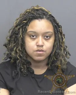 Mugshot of Khiya Monye Patterson booked in Vanderburgh County, Indiana on July 28, 2026